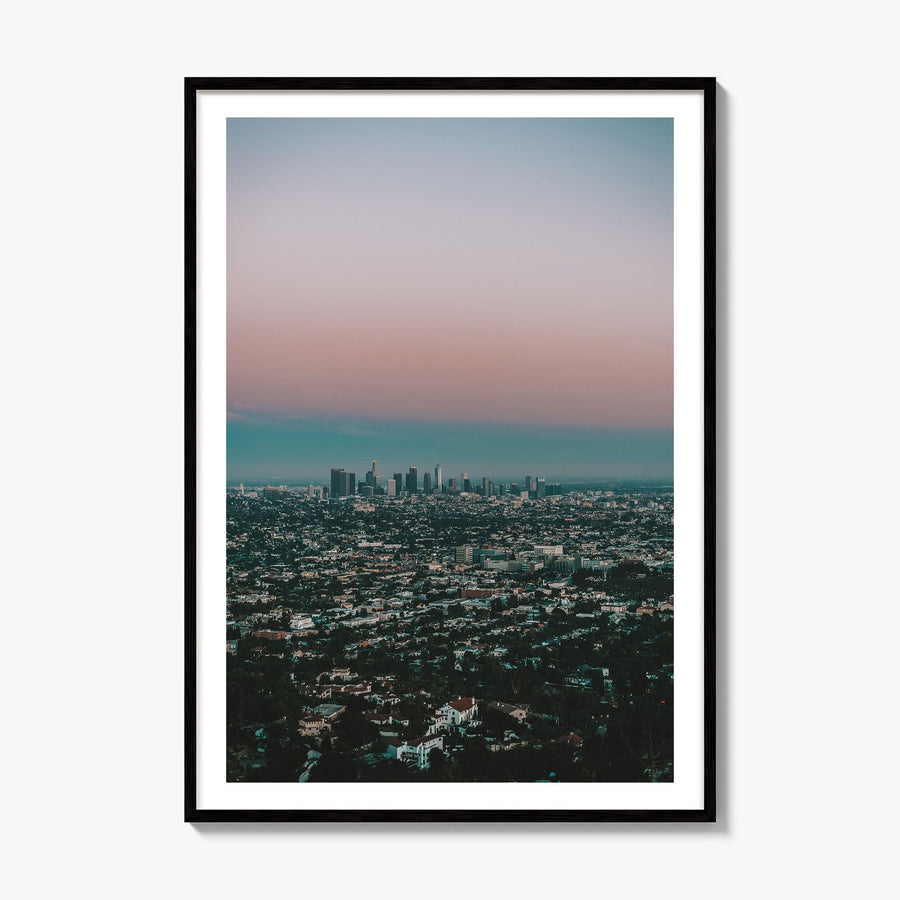 Los Angeles Photo No 4 Poster, framed poster mockup, white border