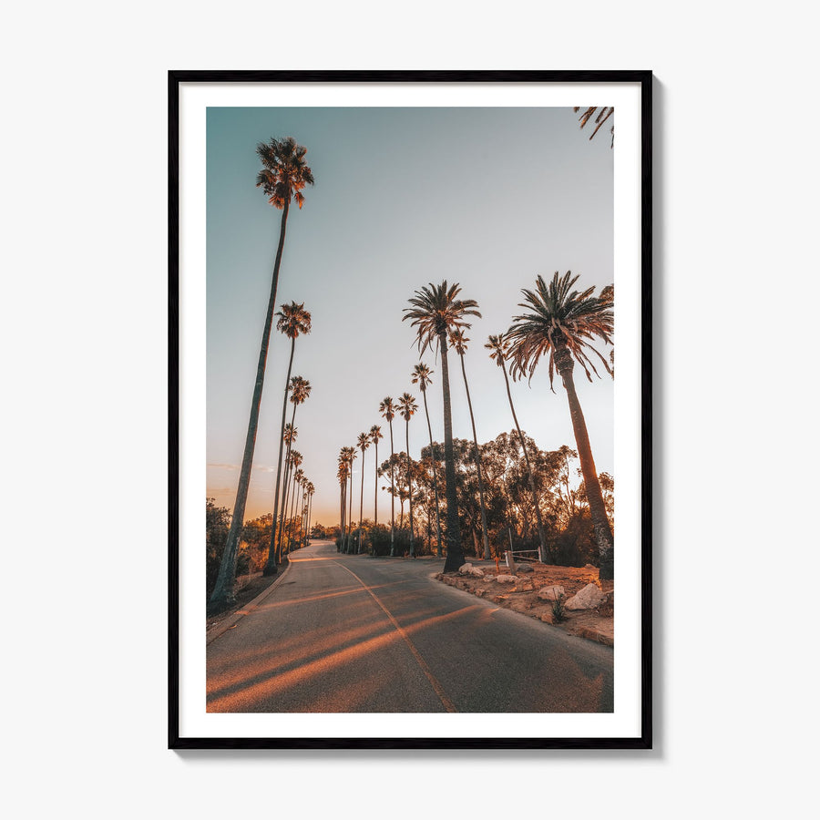 Los Angeles Photo No 6 Poster, framed poster mockup, white border