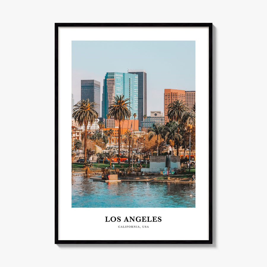 Los Angeles Classic No 1 Poster, framed poster mockup