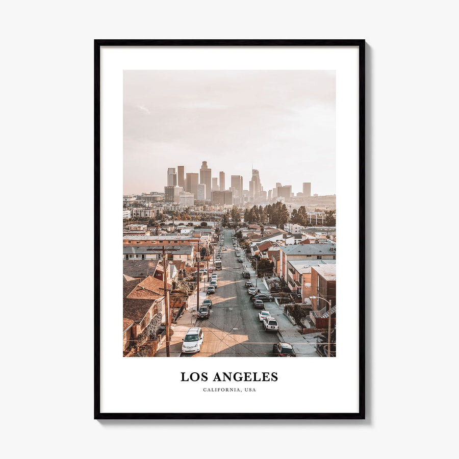 Los Angeles Classic No 2 Poster, framed poster mockup