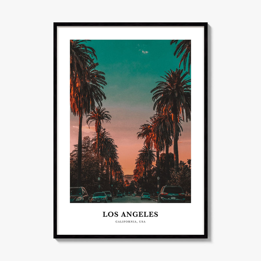 Los Angeles Classic No 3 Poster, framed poster mockup