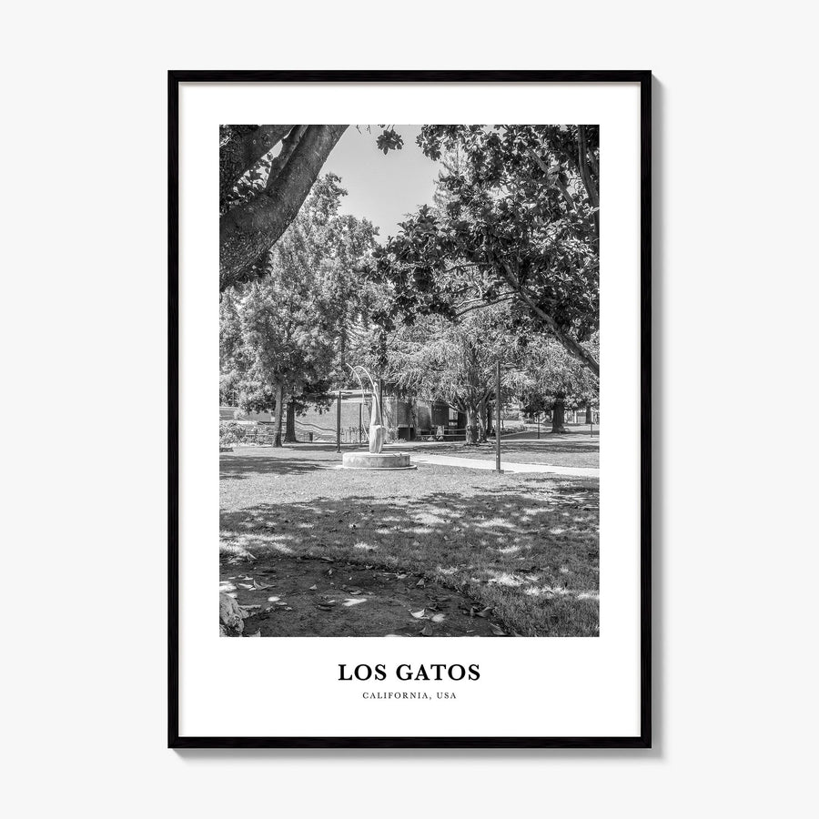 Los Gatos Classic Poster, framed poster mockup