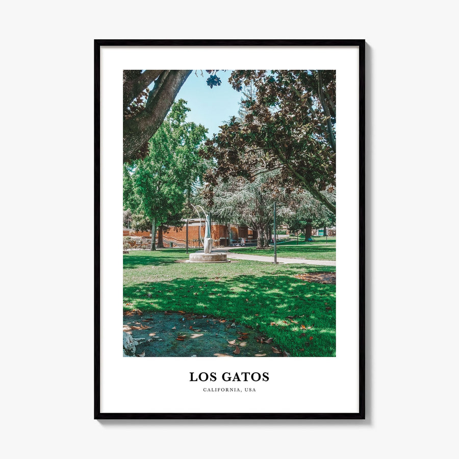 Los Gatos Classic Poster, framed poster mockup