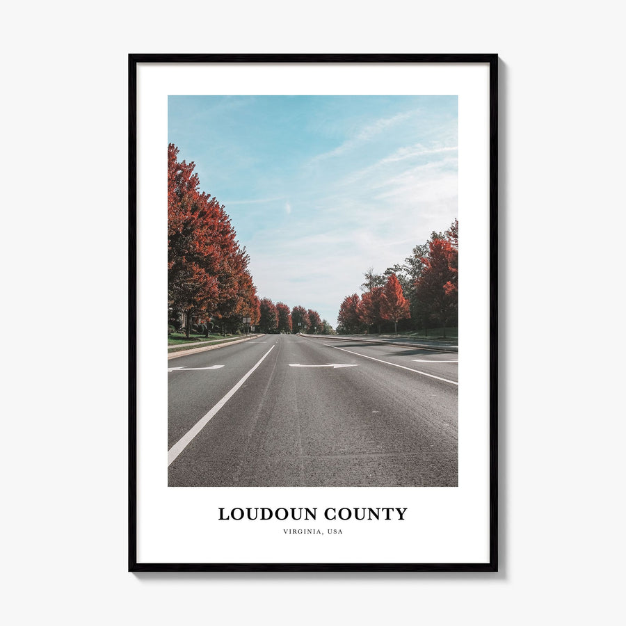 Loudoun County Classic Poster, framed poster mockup