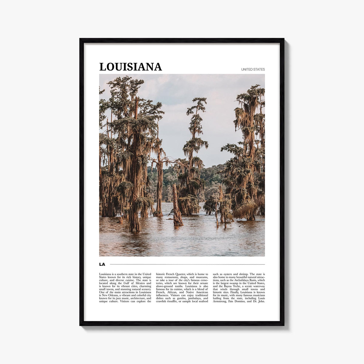 Louisiana Travel Poster