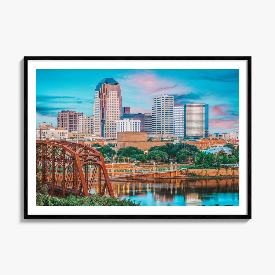 Louisiana Photo Poster, framed poster mockup, white border