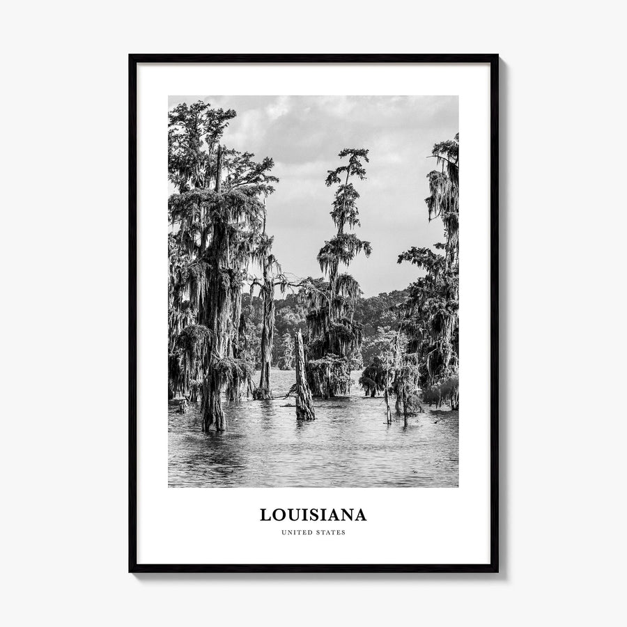 Louisiana Classic Poster, framed poster mockup