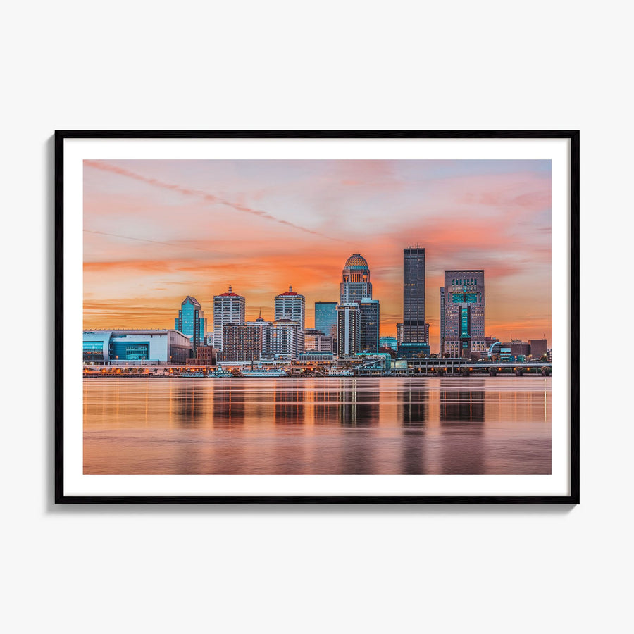 Louisville Photo Poster, framed poster mockup, white border