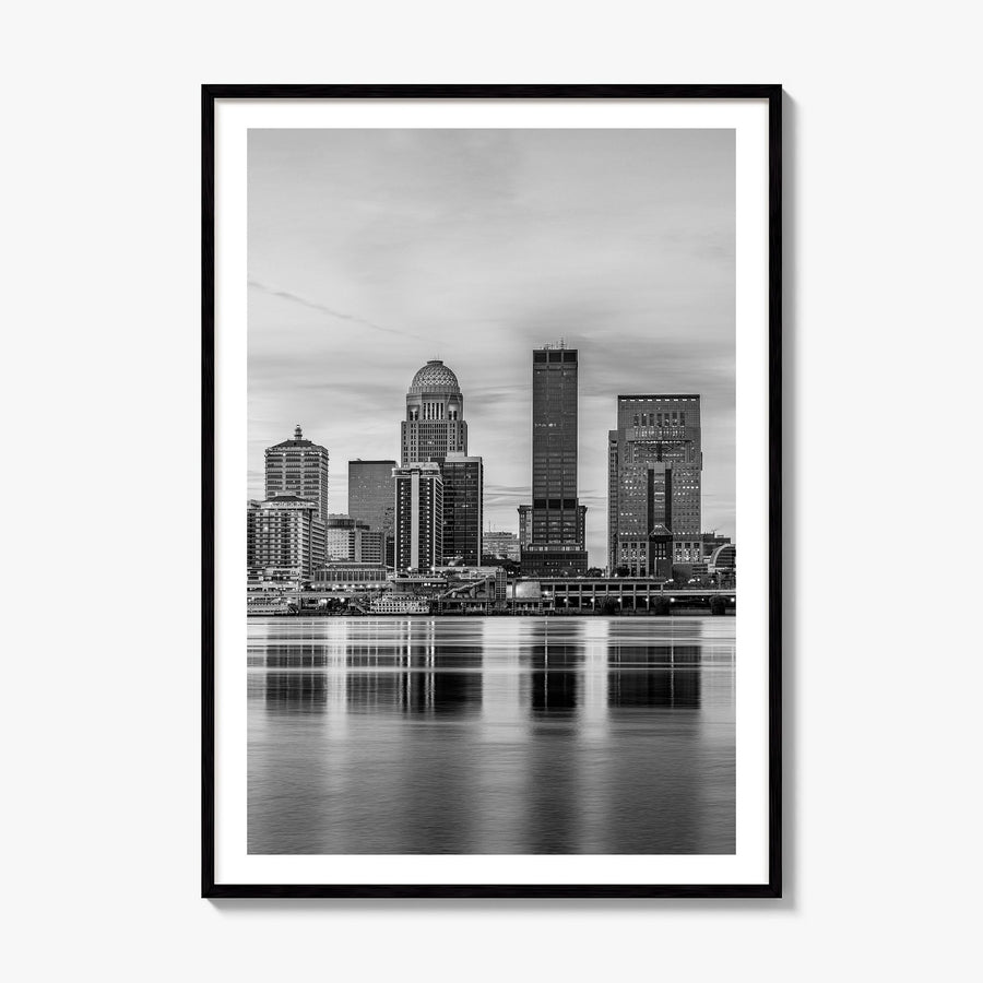 Louisville Photo No 1 Poster, framed poster mockup, white border