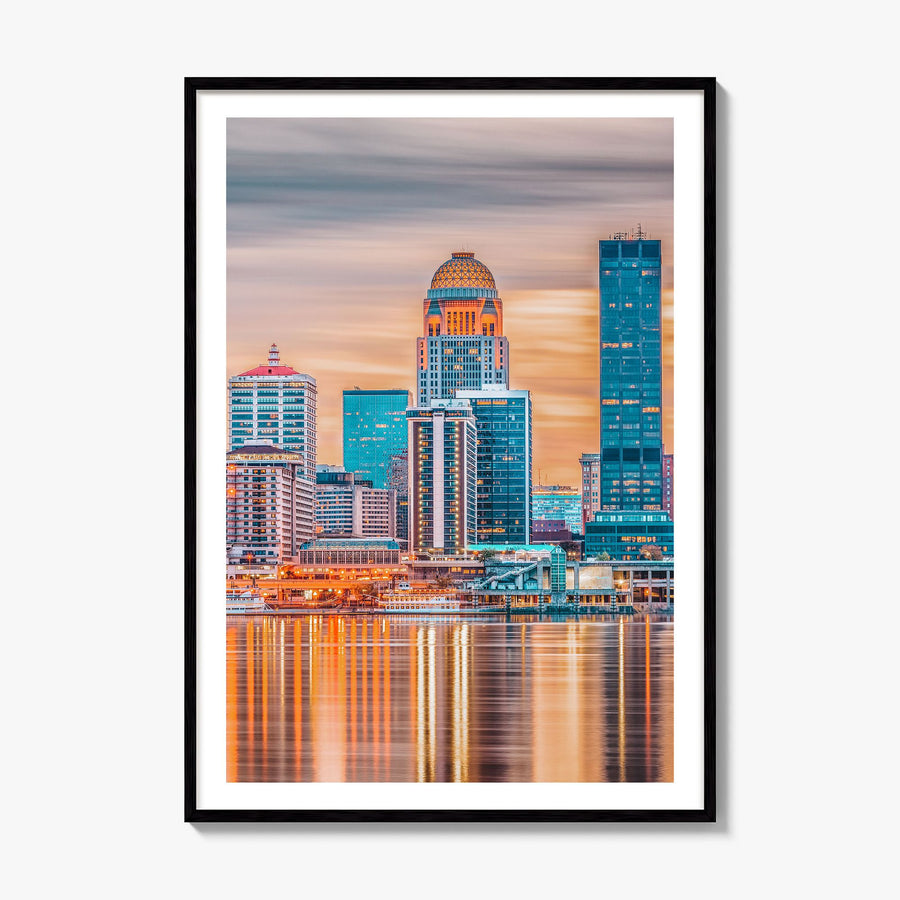 Louisville Photo No 1 Poster, framed poster mockup, white border
