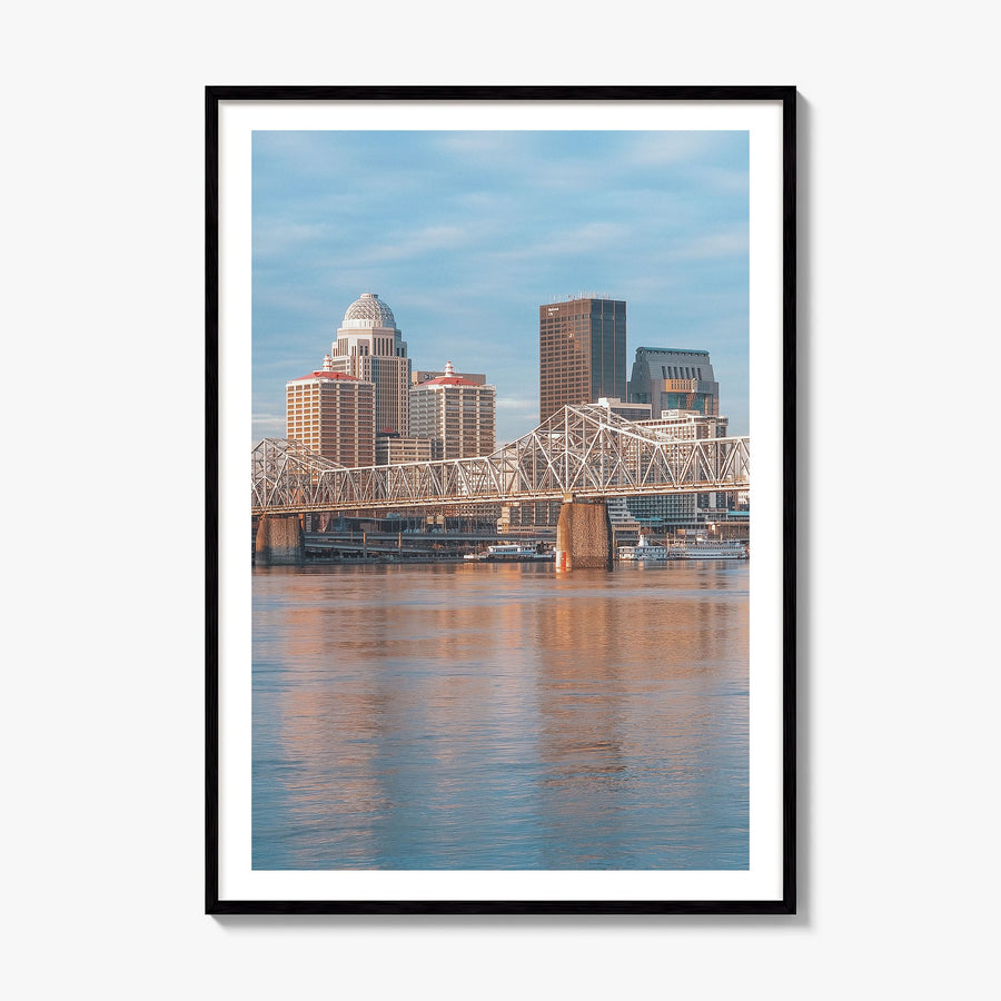 Louisville Photo No 2 Poster, framed poster mockup, white border