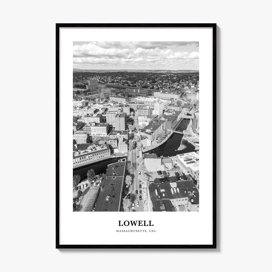 Lowell Classic Poster, framed poster mockup