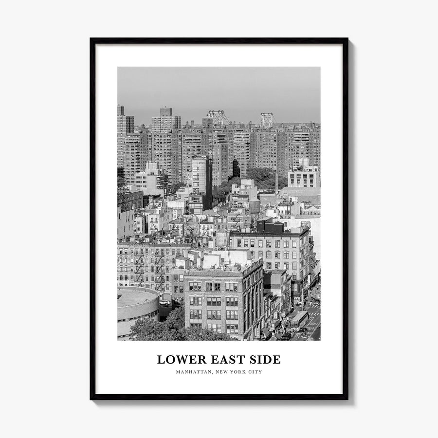Lower East Side Classic Poster, framed poster mockup