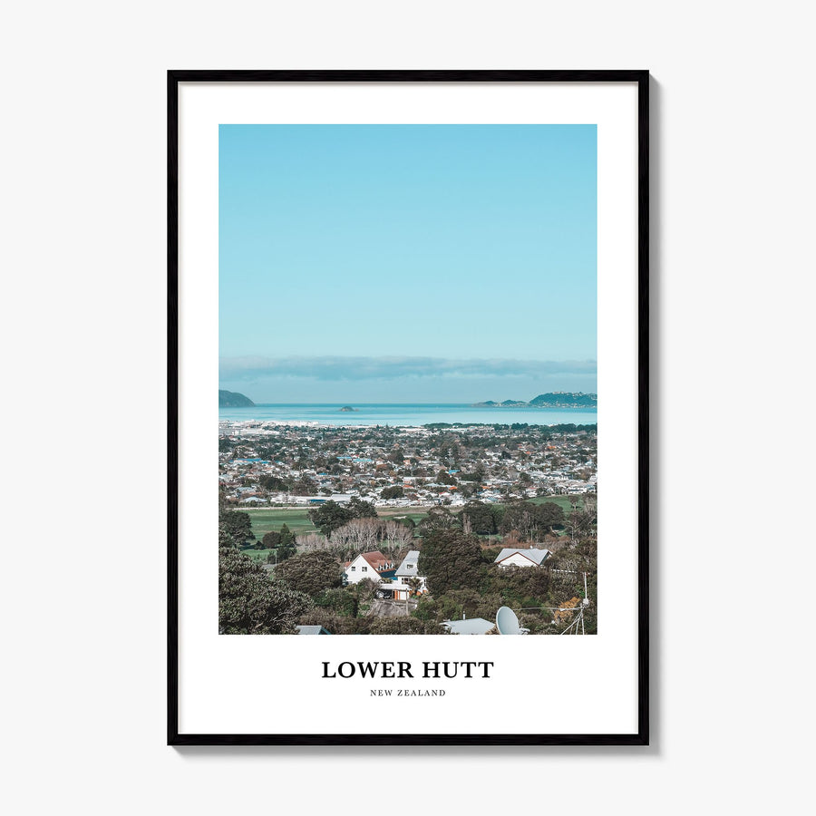 Lower Hutt Classic Poster, framed poster mockup