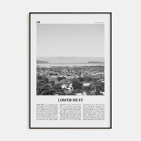 Lower Hutt Poster None / 8x12 in Nbourhood Travel B&W Poster