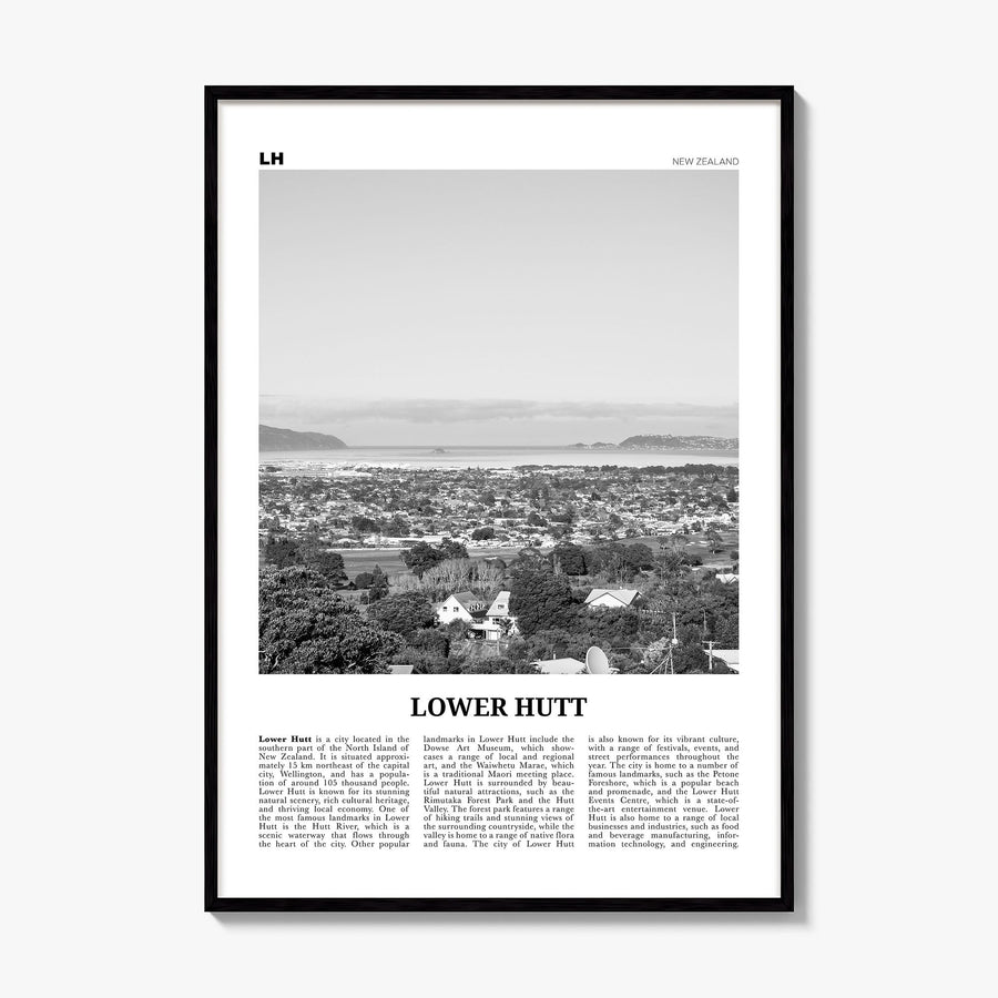Lower Hutt Newspaper Poster, framed poster mockup