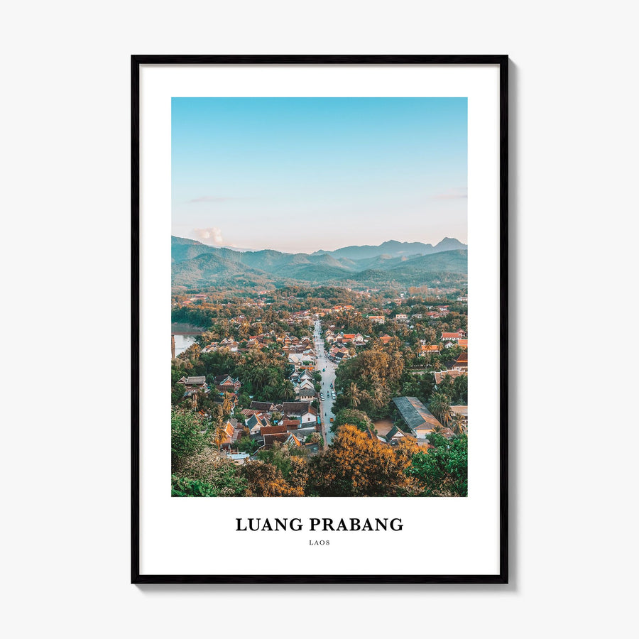 Luang Prabang Classic Poster, framed poster mockup