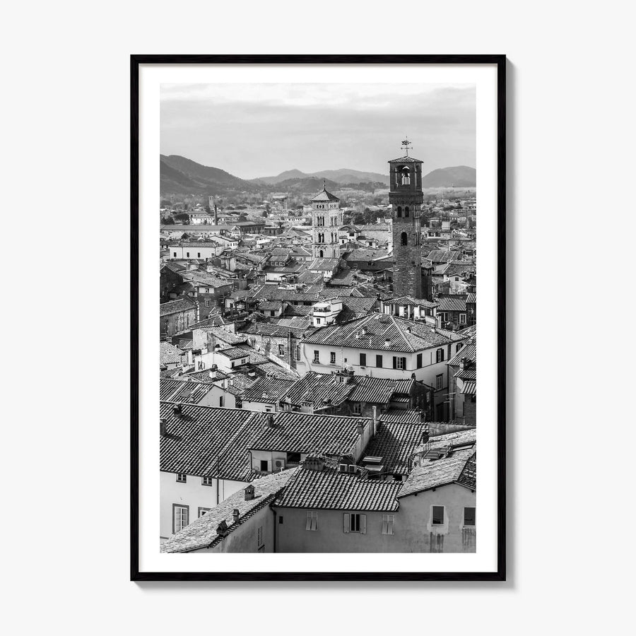 Lucca Photo Poster, framed poster mockup, white border