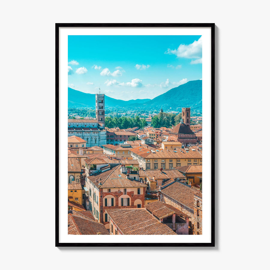 Lucca Photo Poster, framed poster mockup, white border