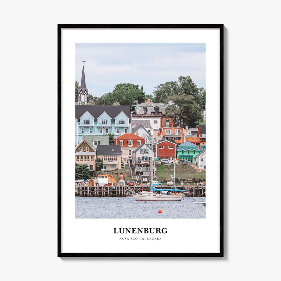 Lunenburg Classic Poster, framed poster mockup