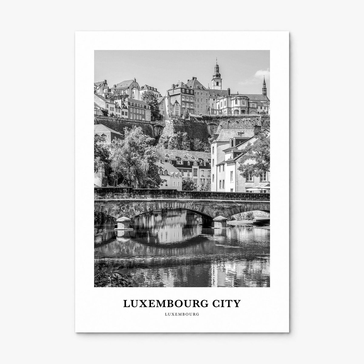 Luxembourg City Classic Poster, print only (unframed)