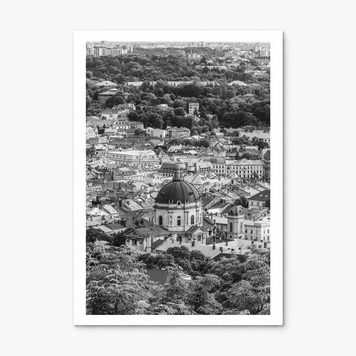 Lviv Photo Poster, print only (unframed), white border
