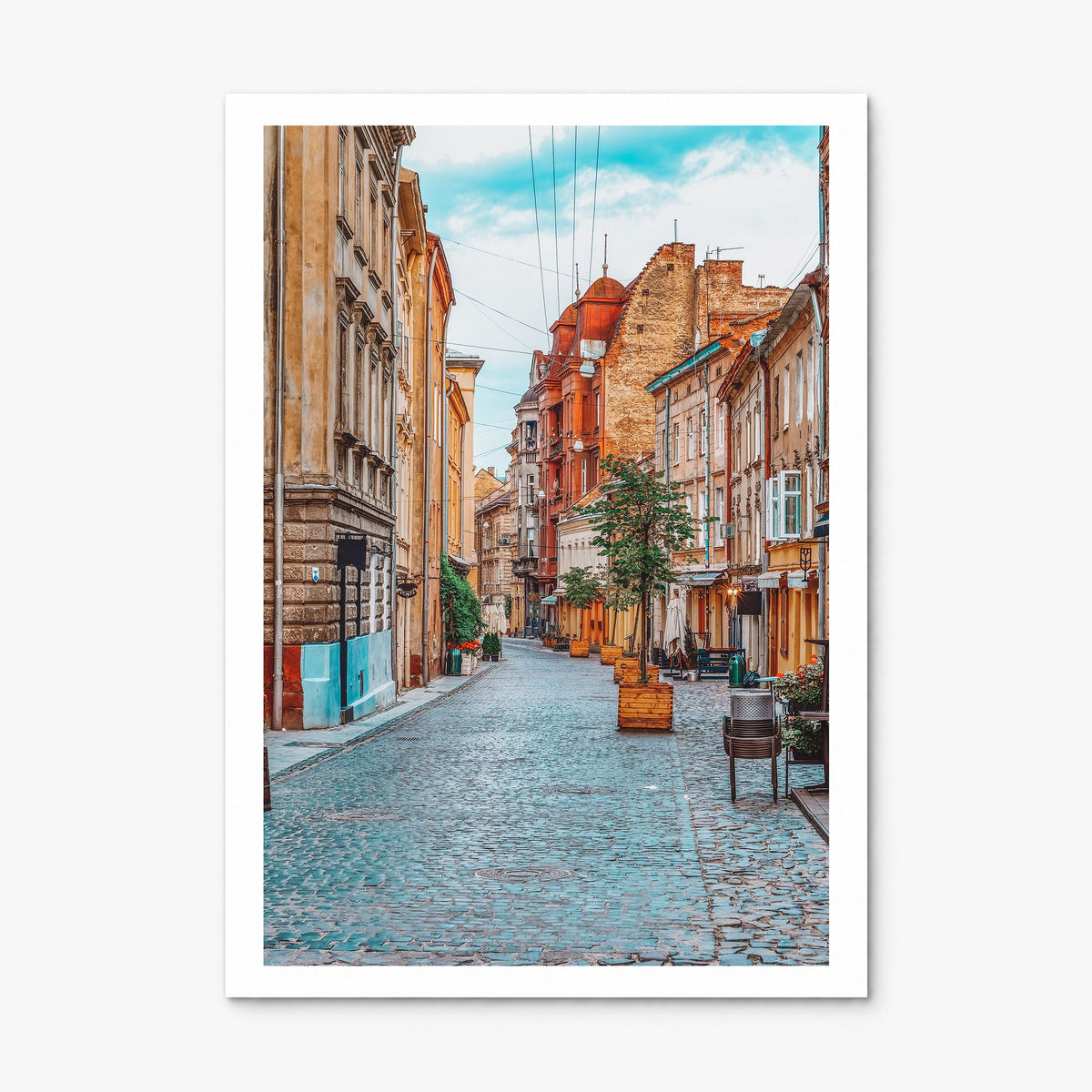 Lviv Photo Poster, print only (unframed), white border