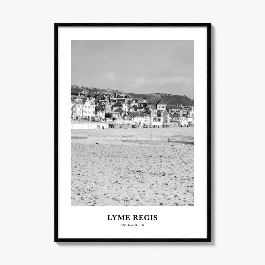 Lyme Regis Classic Poster, framed poster mockup
