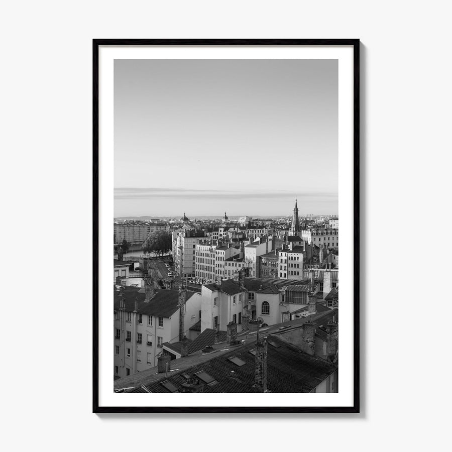 Lyon Photo Poster, framed poster mockup, white border