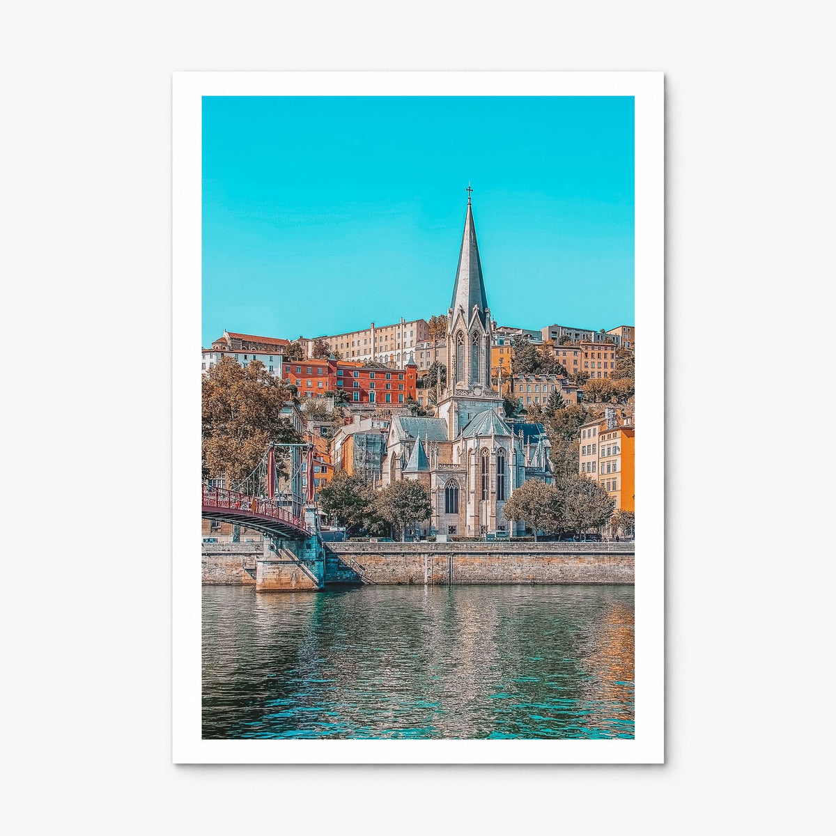 Lyon Photo Poster, print only (unframed), white border