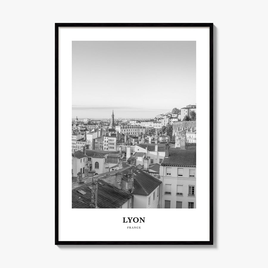 Lyon Classic No 2 Poster, framed poster mockup