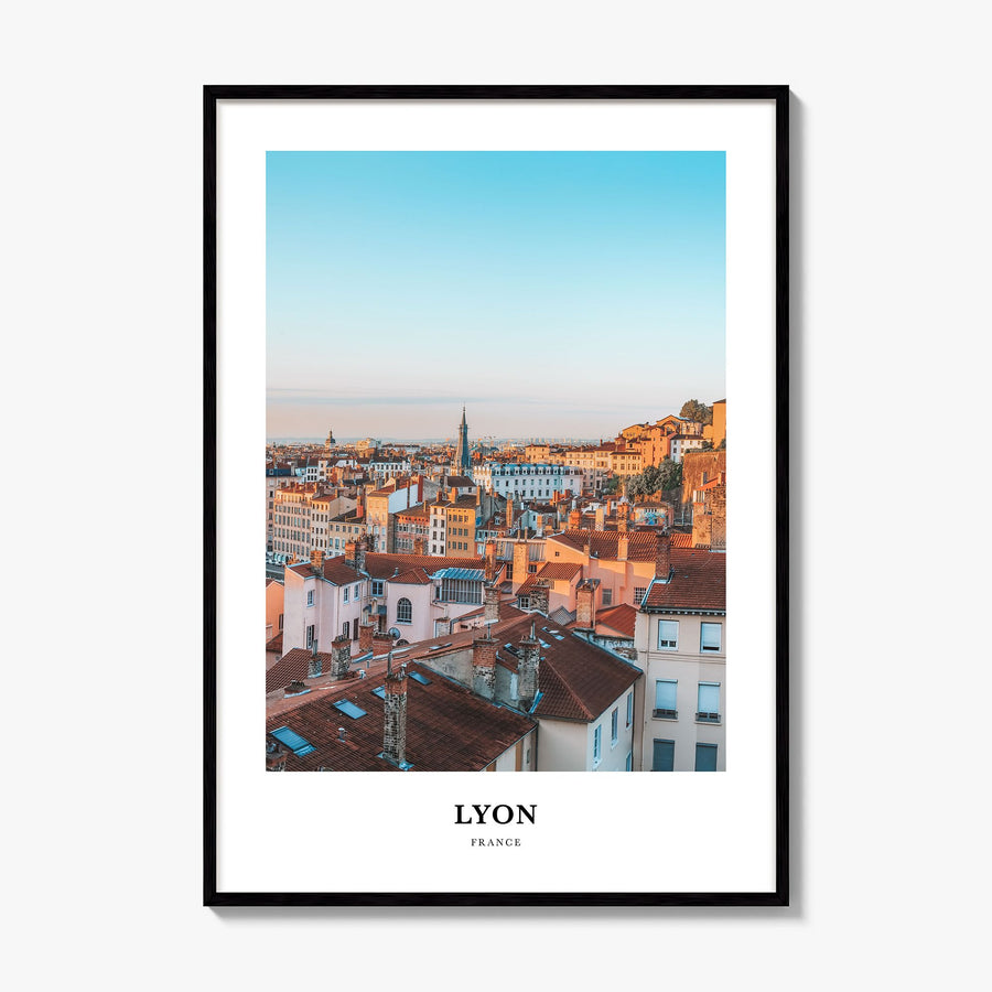 Lyon Classic Poster, framed poster mockup