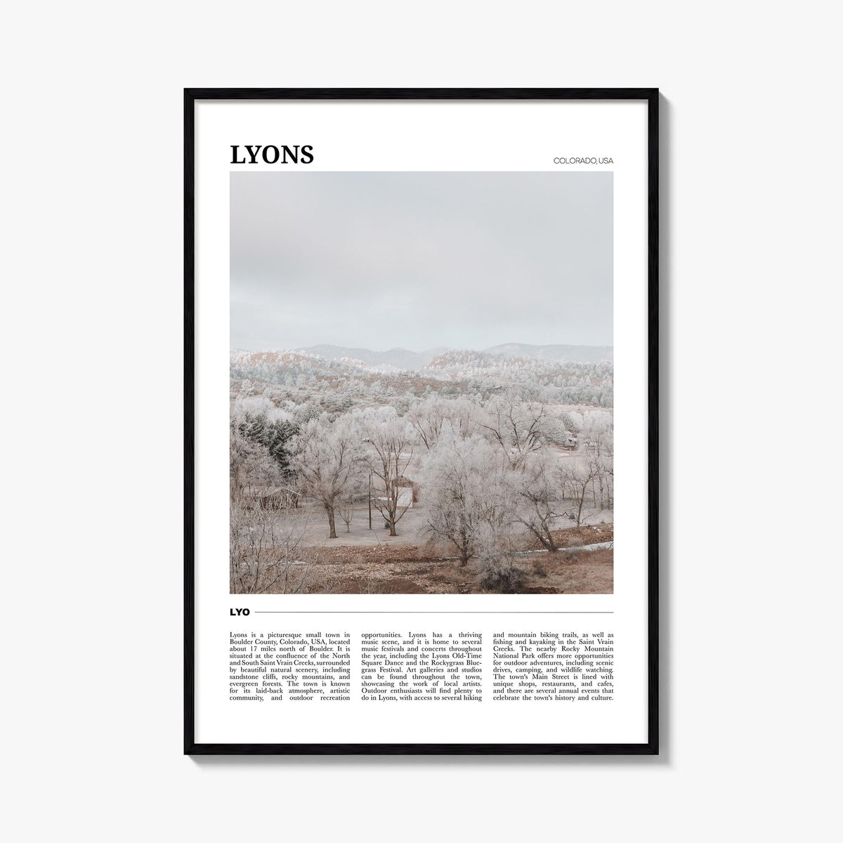 Lyon no. 2 colorful travel poster of France – vertical wall art, unframed print shown in interior mockup