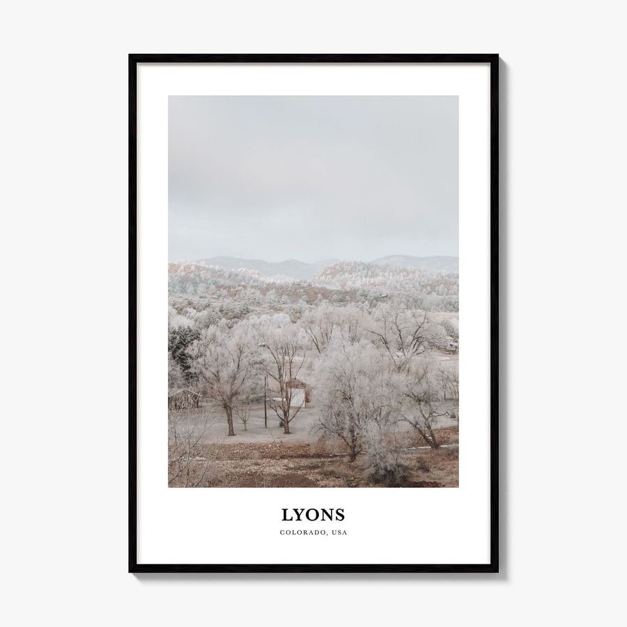 Lyons Classic Poster, framed poster mockup