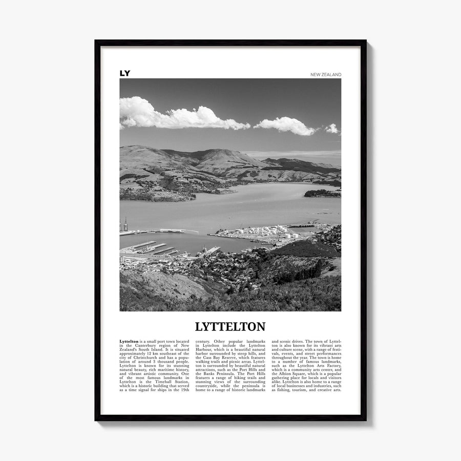 Lyttelton Newspaper Poster, framed poster mockup