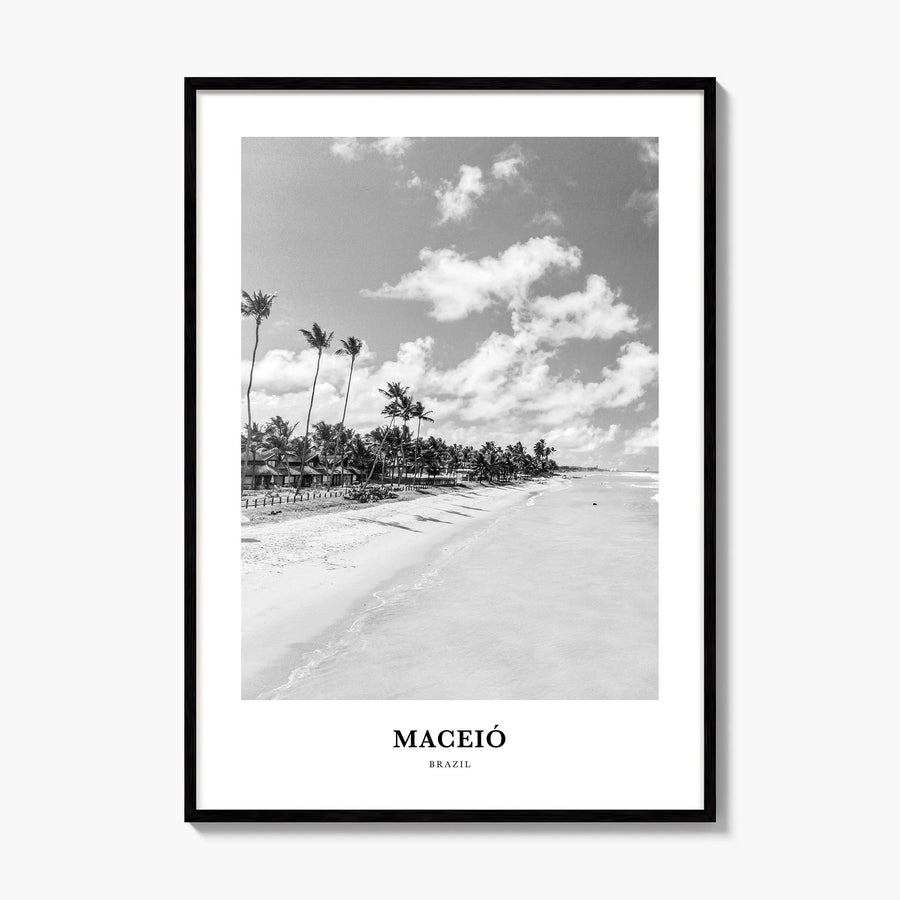 Maceió Classic Poster, framed poster mockup