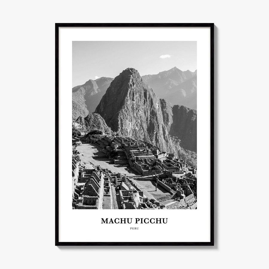 Machu Picchu Classic Poster, framed poster mockup