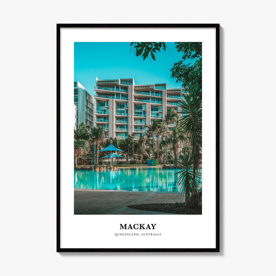 Mackay Classic Poster, framed poster mockup