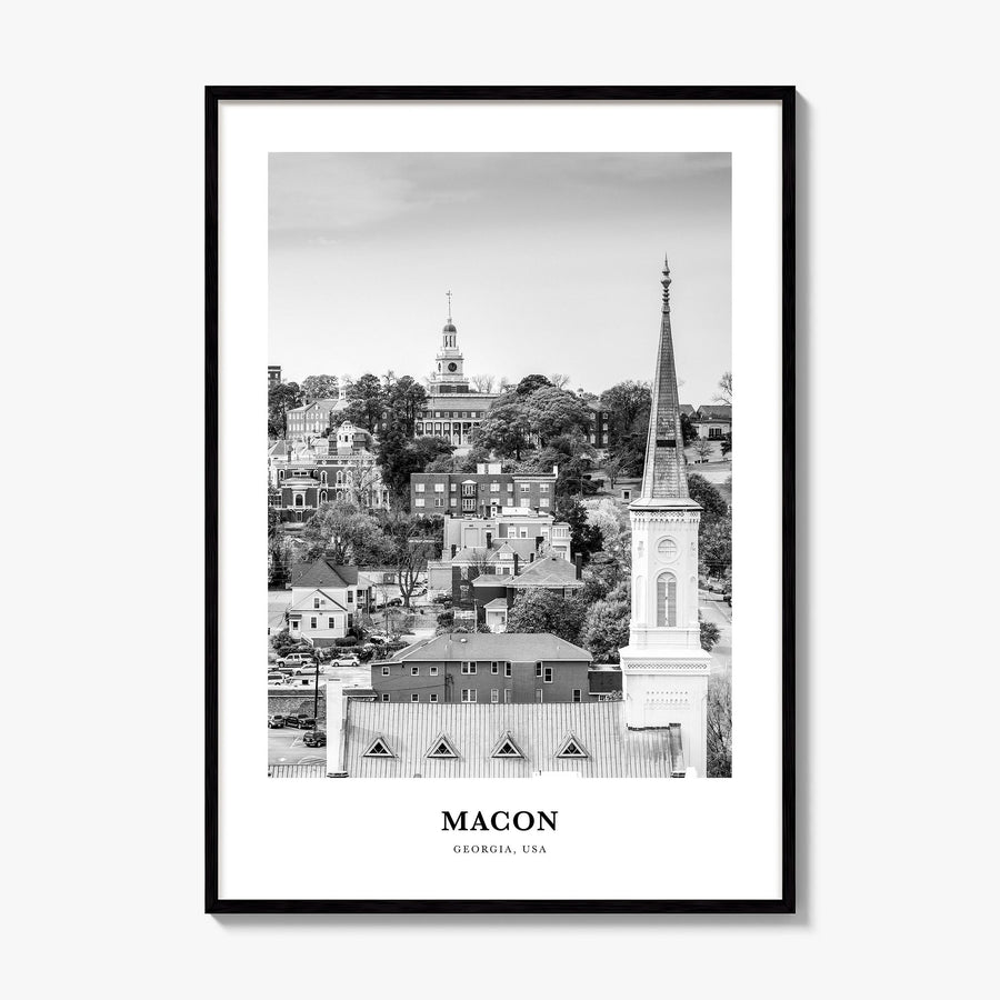 Macon Classic Poster, framed poster mockup