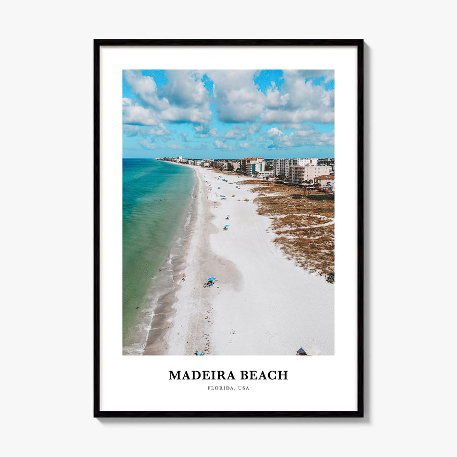 Madeira Beach Classic Poster, framed poster mockup
