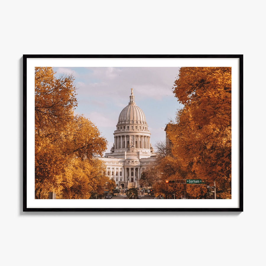 Madison Photo Poster, framed poster mockup, white border