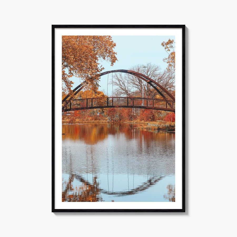 Madison no. 2 colorful photo poster of Wisconsin, USA – vertical wall art, unframed print shown in interior mockup