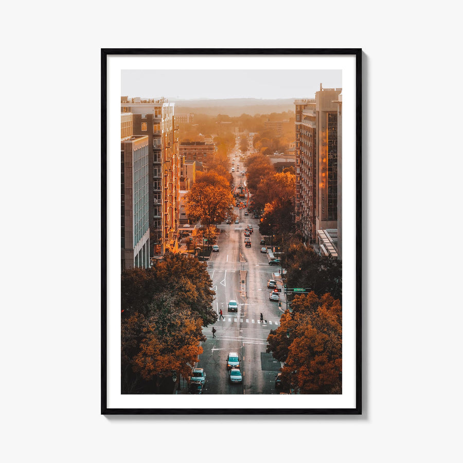 Madison no. 3 colorful photo poster of Wisconsin, USA – vertical wall art, unframed print shown in interior mockup