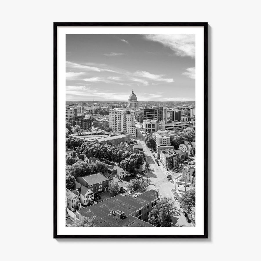 Madison Photo No 1 Poster, framed poster mockup, white border