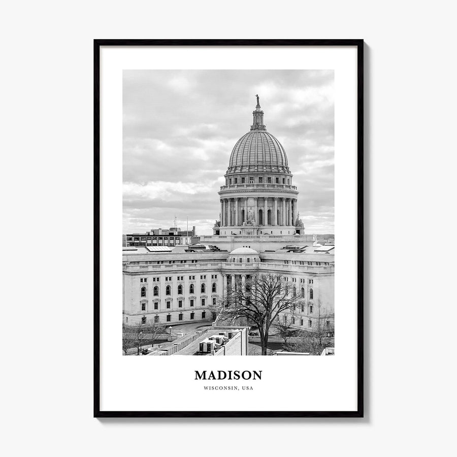 Madison Classic No 1 Poster, framed poster mockup