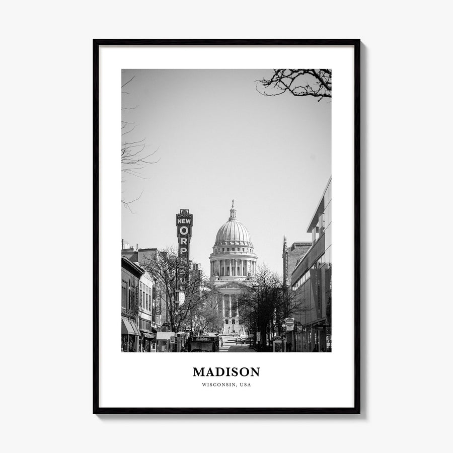 Madison Classic No 2 Poster, framed poster mockup