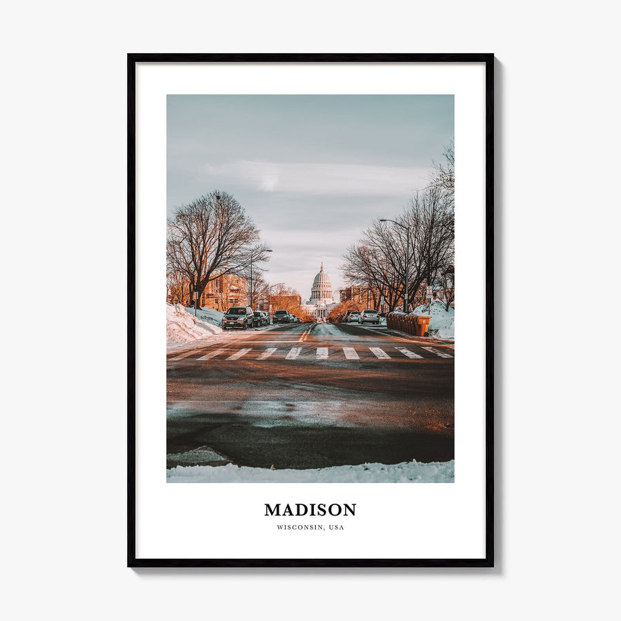 Madison Classic Poster, framed poster mockup