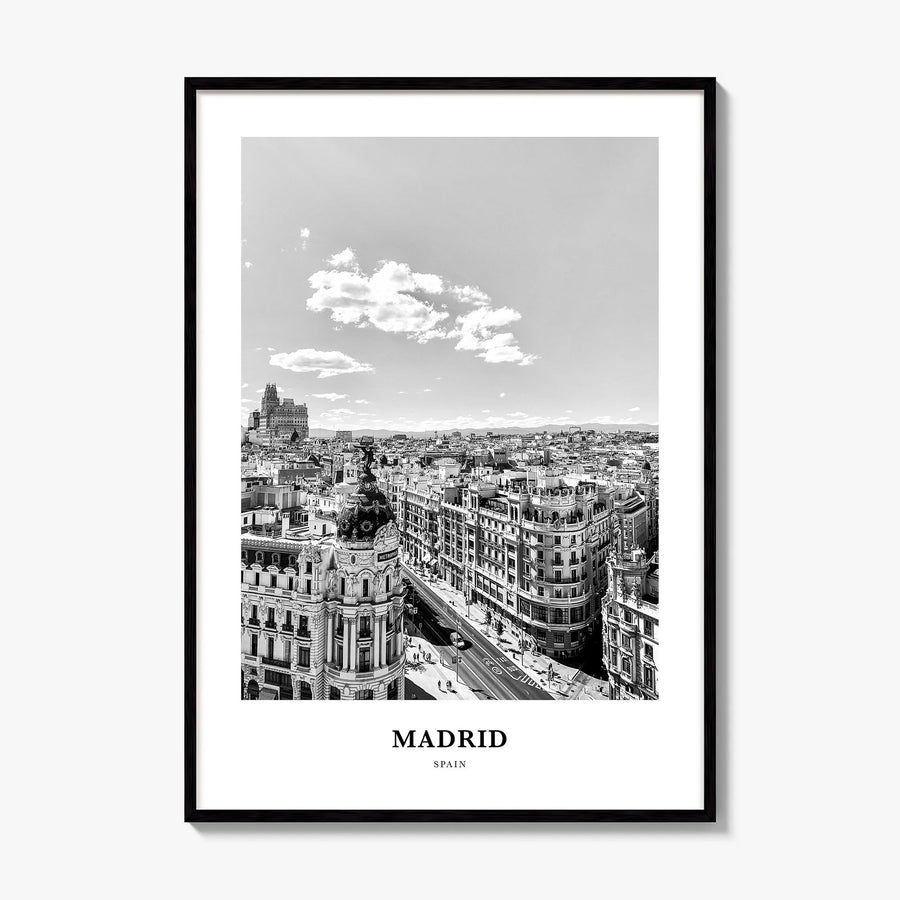 Madrid Classic No 1 Poster, framed poster mockup