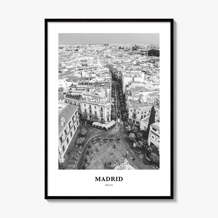 Madrid Classic No 2 Poster, framed poster mockup