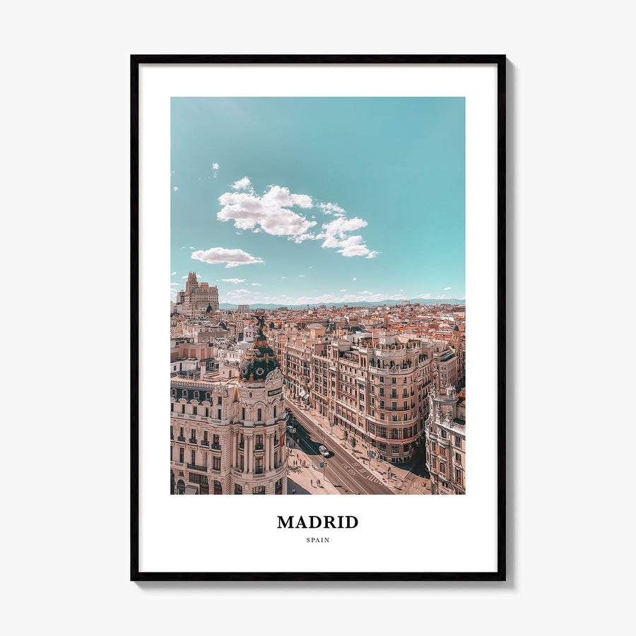 Madrid Classic No 1 Poster, framed poster mockup